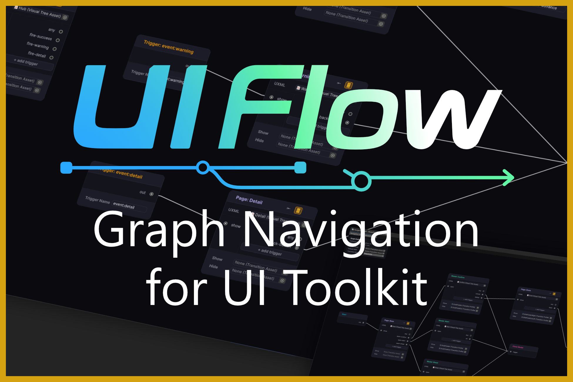 UIFlow, graph navigation for Unity UI Toolkit