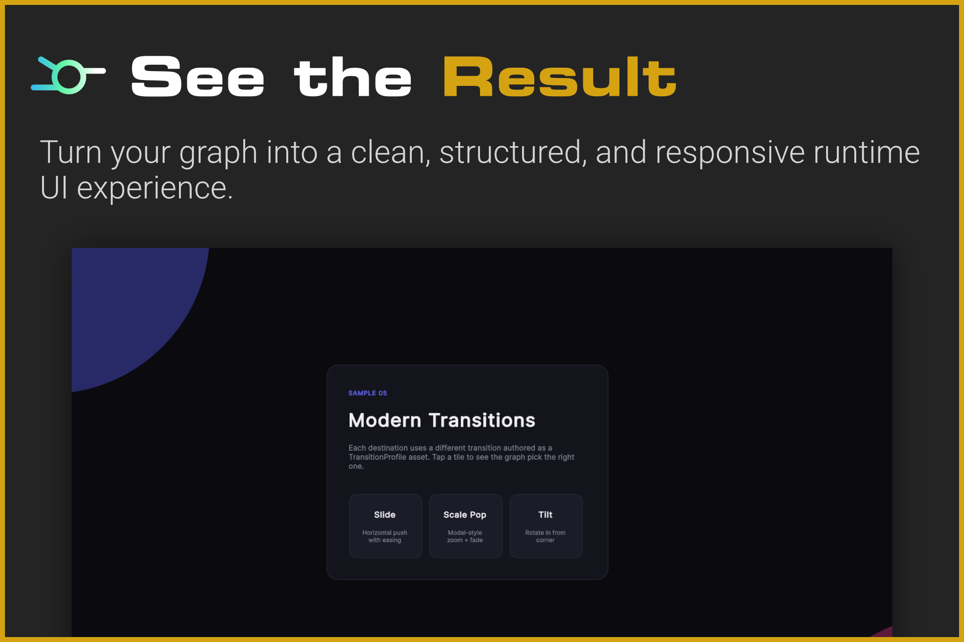 Run a responsive interface powered by a UIFlow graph